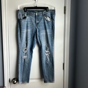 Mossimo mid rise skinny blue jeans Size 14/32